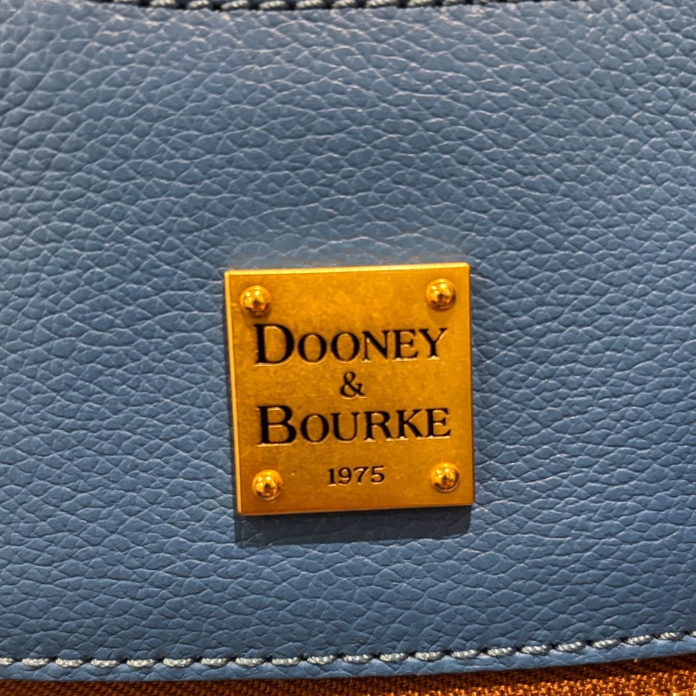 Dooney & Bourke - Raleigh Small Roxy Bag Ocean Blue Leather with Tan Trim - Picture 5 of 8